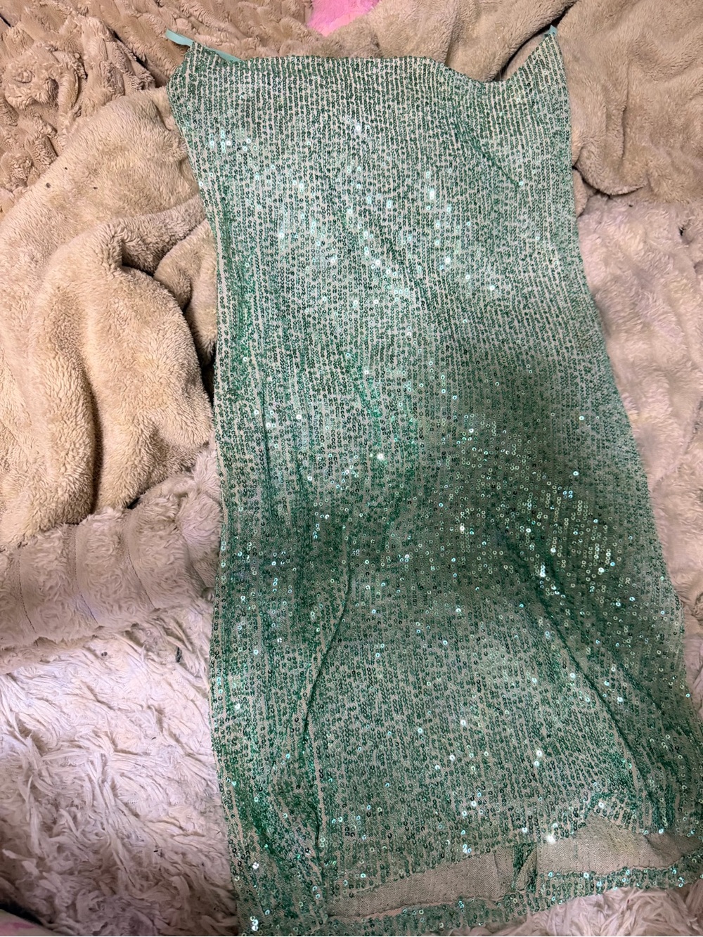Speechless Mint Sequin Midi Dress